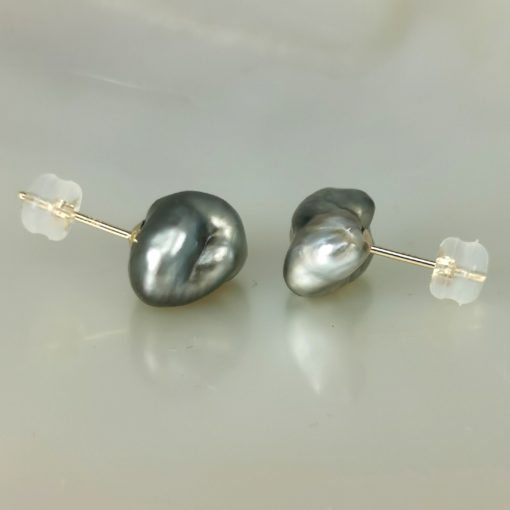 boucles d'oreilles perles naturelles de Tahiti Keshis