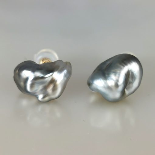 boucles d'oreilles or 18k perles de Tahiti Keshis