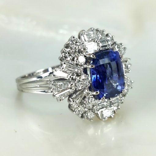bague Tanzanite et diamants naturels