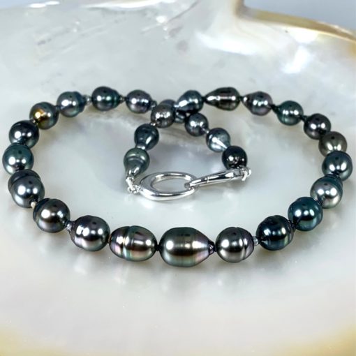 collier perles noires de Tahiti Lausanne