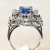 bague OG18K saphir et diamants naturels