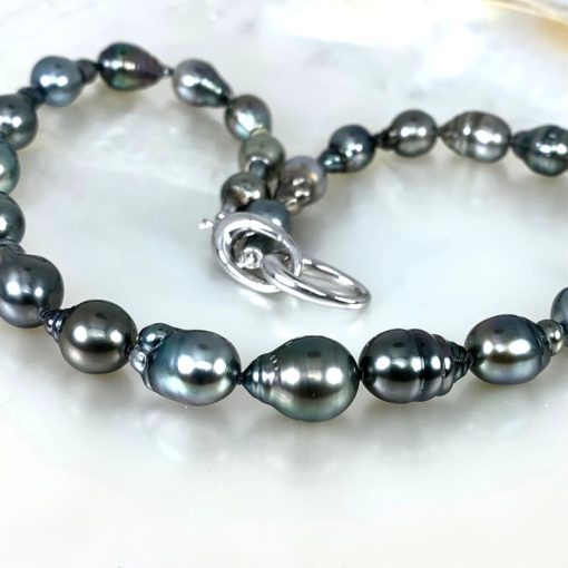 Perle nere di Tahiti collana