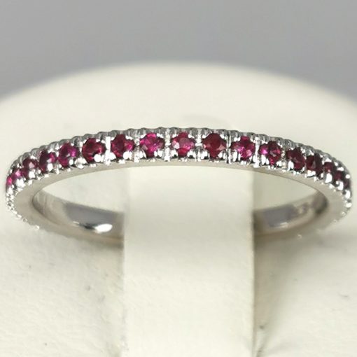 Rubis bague OG18K Eternity
