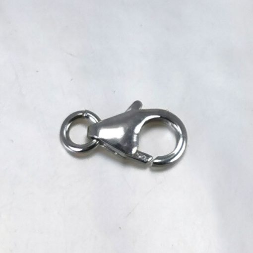 Mousqueton en argent 925 rhodié