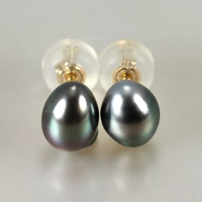 boucles oreilles or 18k Keshis Tahiti