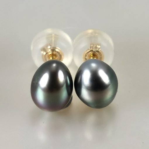 boucles oreilles or 18k Keshis Tahiti