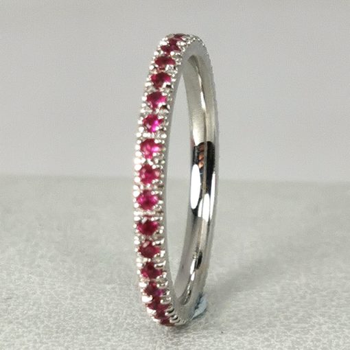 Eternity ring in WG18K Rubies 0.45cts