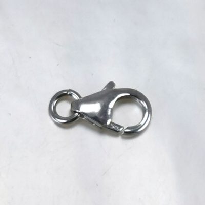 Mousqueton en argent 925 rhodié