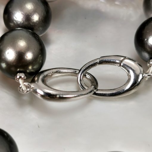 Fermoir en argent 925 pour colliers de perles