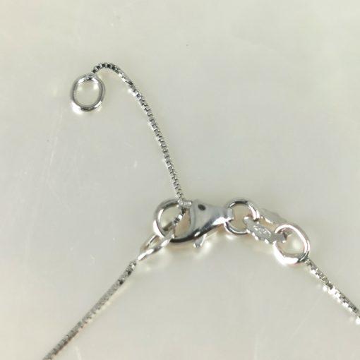 chaîne en or blanc 18k réglable en longueur