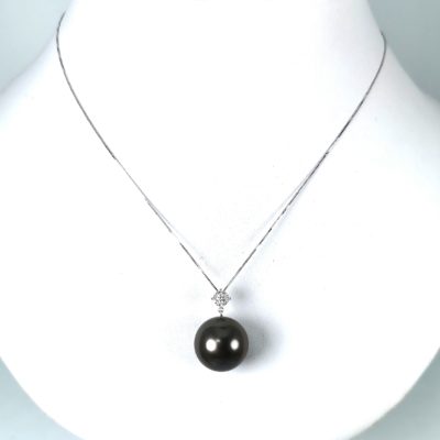 collier de perle de culture chocolat naturel de Tahiti
