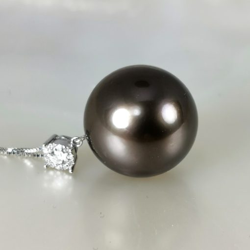 Tahiti perle ronde collier