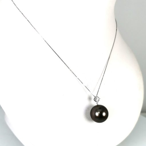 Tahiti Zuchtperle Halskette 18K Gold