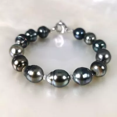 Bracelet perles de culture noires de Tahiti BQ