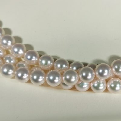 Akoya perles en rangs 5.5-6 mm
