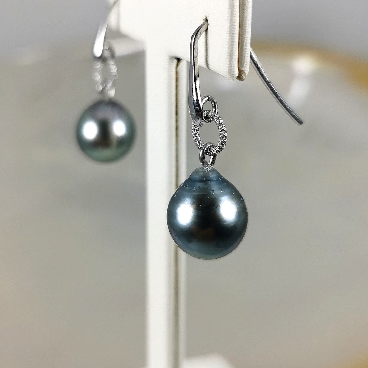 Tahiti Zuchtperlen Ohrringe 925 SIlber