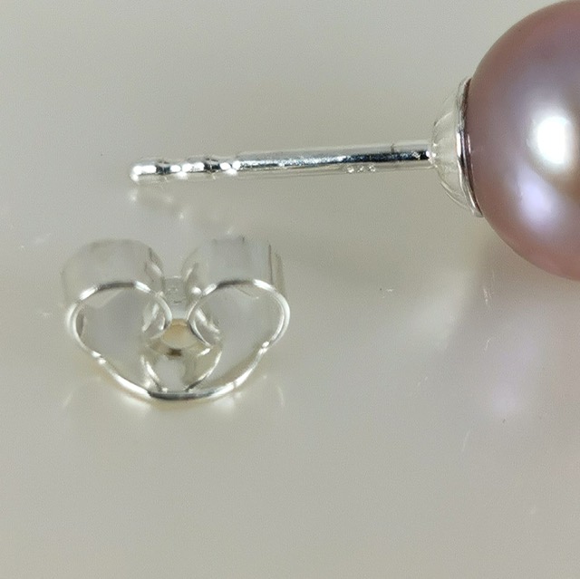système argent 925 boucles d'oreilles perles de culture