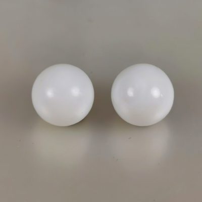 natural clam pearls pair perfect round shape
