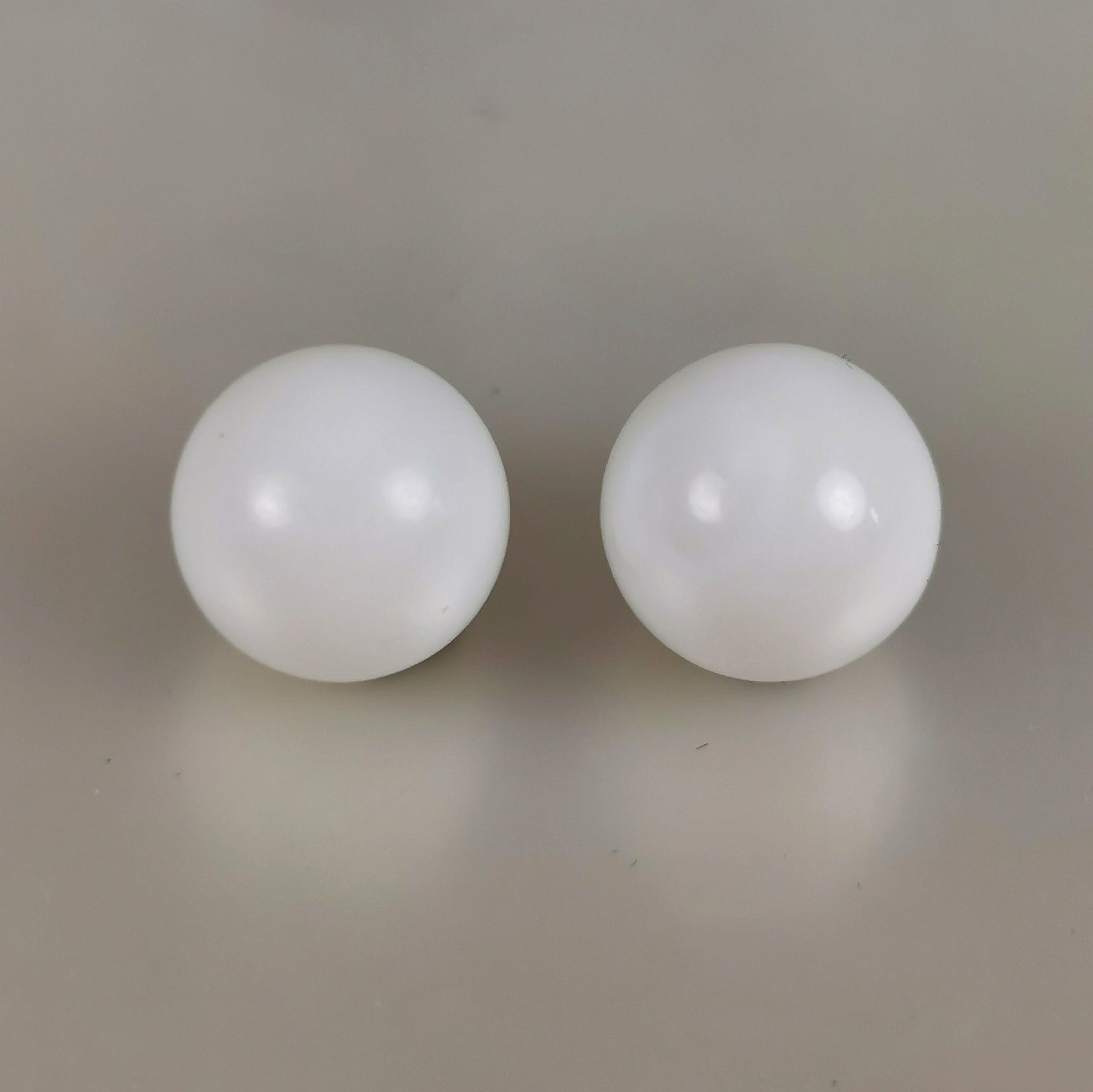 natural clam pearls pair perfect round shape